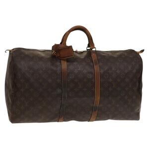 LOUIS VUITTON Monogram Keepall 60 Boston Bag M41422